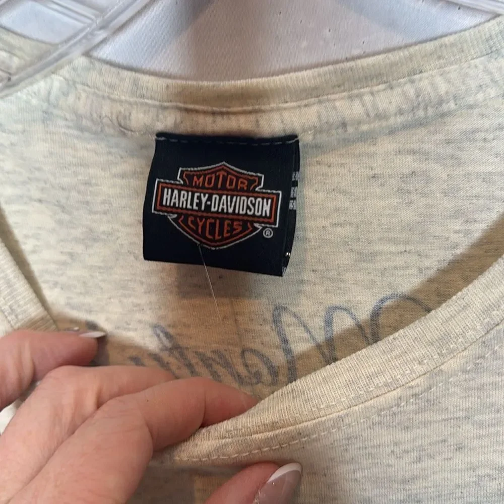 Harley-Davidson Cream Graphic T-Shirt. Size Large. NWT. - Picture 3 of 8
